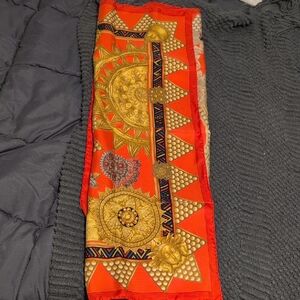 Authentic Hermes L'or Des Chefs Scarf - Made In France! Silk!